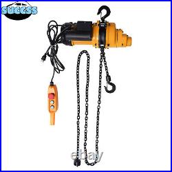 0.5Ton 1100lbs Electric Chain Hoist Winch with13ft 20Mn2 Chain 110V Remote Control