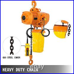 0.5Ton Electric Chain Hoist 1 Phase 110V 10FT Building Anti-rust 1100LBS
