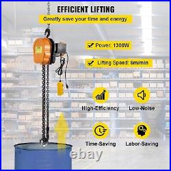 0.5Ton Electric Chain Hoist Winch with 10'-15' G80 Chain 110V Remote Control