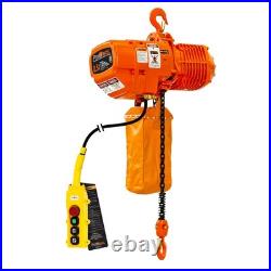 1/2 ton 1100 lb 208240/440480V 2 Speed Electric Chain Hoist 20ft. Lifting Heig