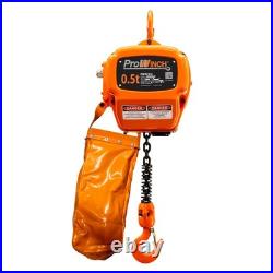 1/2 ton 1100 lb 208240/440480V 2 Speed Electric Chain Hoist 20ft. Lifting Heig