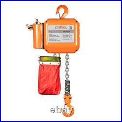 1/2 ton 1100 lb 220240V 1 Speed Electric Chain Hoist 20 ft. G80 Chain H2 Duty