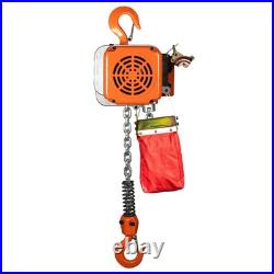 1/2 ton 1100 lb 220240V 1 Speed Electric Chain Hoist 20 ft. G80 Chain H2 Duty