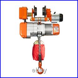 1/2 ton Electric Chain Hoist Power Trolley 1100 lb 220240V 20 ft. G80 Chain