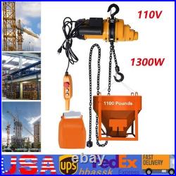 1/2Ton Electric Chain Hoist 1100Lb 13Ft Lifting Chain Wired Remote Control 1300W 1/2Ton Electric Chain Hoist 1100Lb 13Ft Lifting Chain Wired Remote Control 1300W