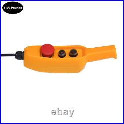 1/2Ton Electric Chain Hoist 1100Lb 13Ft Lifting Chain Wired Remote Control 1300W 1/2Ton Electric Chain Hoist 1100Lb 13Ft Lifting Chain Wired Remote Control 1300W