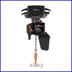 1/4 ton Electric Chain Hoist with Power Trolley 2 Speed 208240V 3ø 60HZ