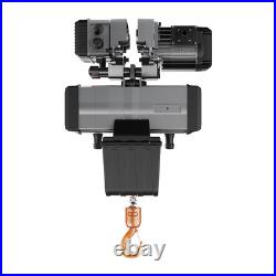 1/4 ton Electric Chain Hoist with Power Trolley 2 Speed 208240V 3ø 60HZ