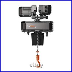 1/4 ton Electric Chain Hoist with Power Trolley Variable Speed 1ø 5060HZ