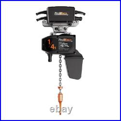 1/4 ton Electric Chain Hoist with Power Trolley Variable Speed 1ø 5060HZ