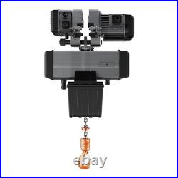 1/4 ton Electric Chain Hoist with Power Trolley Variable Speed 1ø 5060HZ