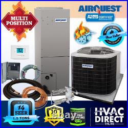 1.5 Ton 14 SEER AirQuest-Heil by Carrier Heat Pump System with Install Kit