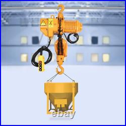 1.6KW 2204LBS 1Ton Electric Chain Hoist Single Phase Hoist Crane 10FT Chain 110V