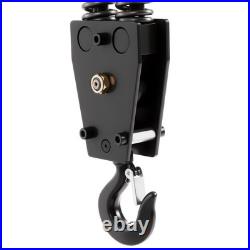 1 Ton 1500W Electric Chain Hoist Single Phase Crane Hoist 2200lbs Load 13ft Lift