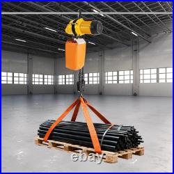 1 Ton 1500W Electric Chain Hoist Single Phase Crane Hoist 2200lbs Load 13ft Lift