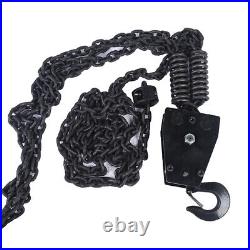 1 Ton/2200lb Electric Chain Hoist 10ft Lift Crane Hoist G80 Chain with Chain Bag
