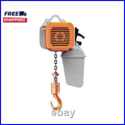 1 Ton 2200lbs Electric Chain Hoist 3-Phase 208-240V 16ft Lift G100 Chain H4/M5