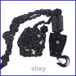 1 Ton/2200lbs Electric Chain Hoist Single Phase Double Chain Hook Hoist Crane