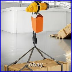 1 Ton Electric Chain Hoist & 10FT Double Chain Lifting Single Phrase 20Mn2