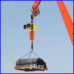 1 Ton Electric Chain Hoist & 10FT Double Chain Lifting Single Phrase 20Mn2