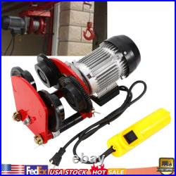 1 Ton Electric Chain Hoist 2200lbs 110V electric crane hoist 4ft chain I-beam US