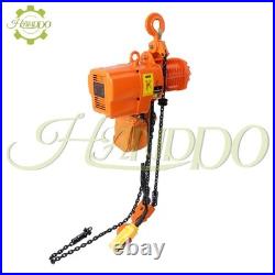 1 Ton Electric Chain Hoist, Single Phase 2200Lbs 10ft Lift Height G80 110V 750W