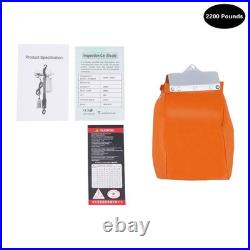 1 Ton Electric Chain Hoist Single Phase Crane Hoist 2200lbs Load 13ft Lift 1500W