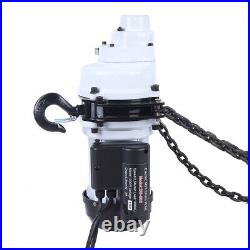 1 Ton Electric Chain Hoist Single Phase Hoist Crane 10 FT Chain 110V 2200LBS/