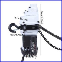 1 Ton Electric Chain Hoist Single Phase Hoist Crane 10 FT Chain 110V 2200LBS/