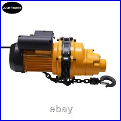 1 Ton Electric Chain Hoist Winch With 13FT 20Mn2 Chain Wired Remote Control 110V 1 Ton Electric Chain Hoist Winch With 13FT 20Mn2 Chain Wired Remote Control 110V