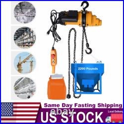 1 Ton Electric Chain Hoist Winch with 13FT 20Mn2 Chain Wired Remote Control 110V 1 Ton Electric Chain Hoist Winch with 13FT 20Mn2 Chain Wired Remote Control 110V