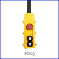1 Ton Electric Chain Hoist Winch with 9.8FT G80 Chain Wired Remote Control 2200LBS