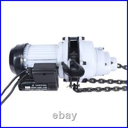 1 Ton Electric Chain Hoist With 10FT Double Chain Lifting 110V G80 2200LBS USA