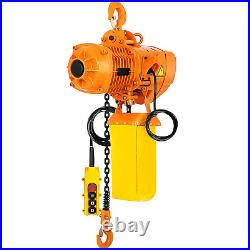 1 Ton Electric Chain Hoist With 10FT Double Chain Lifting110V G80 2200LBS