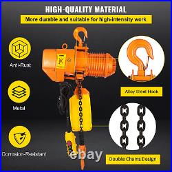 1 Ton Electric Chain Hoist With 10FT Double Chain Lifting110V G80 2200LBS