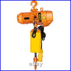 1 Ton Electric Chain Hoist With 10FT Double Chain Lifting110V G80 2200LBS