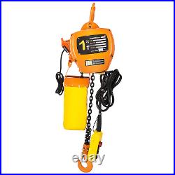 1 Ton Electric Chain Hoist With 10FT Double Chain Lifting110V G80 2200LBS