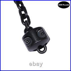 1-Ton Electric Chain Hoist with 13FT Double Chain Lifting Single Phrase 110V 20Mn2