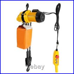 1 Ton Electric Chain Hoist with 13FT Double Chain Lifting Single Phrase 110V 20Mn2