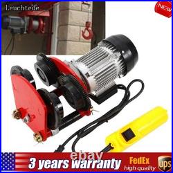 1 Ton Electric Hoist Trolley Overhead Motor Winch Hoist Lift Garage Crane