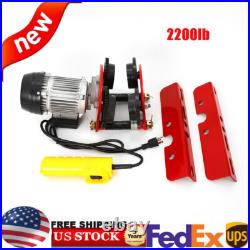 1 Ton Electric Hoist Trolley Overhead Motor Winch Hoist Lift Garage Crane 1 Ton Electric Hoist Trolley Overhead Motor Winch Hoist Lift Garage Crane