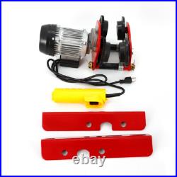 1-Ton Electric Hoist Trolley Overhead Motor Winch Hoist Lift Garage Crane 110v