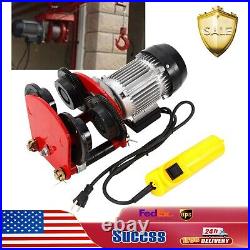 1 Ton Electric Hoist Trolley Overhead Motor Winch Hoist Lift Garage Crane