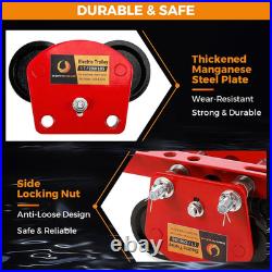 1 Ton Electric I-Beam Trolley for PA600-1000 Power Hoist 2204Lbs Load Capacity