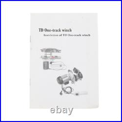 1 Ton Electric Wire Rope Hoist I-Beam Trolley 110V 2,200 lb 4 ft Lift