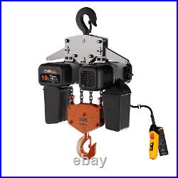 10 ton Electric Chain Hoist 1 Speed 208240V / 440480V 3ø 60HZ 40ft G1 Prowinch