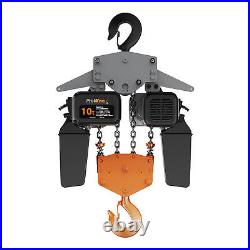 10 ton Electric Chain Hoist 1 Speed 208240V / 440480V 3ø 60HZ 40ft G1 Prowinch