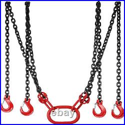 10FT G80 Chain Sling with4 Legs 5Ton Capacity Lever Chain Block Lifting Rigging