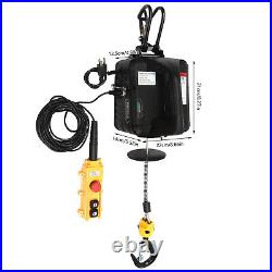 110V 1.5KW 1104LBS 1Ton Electric Chain Hoist Single Phase Hoist Crane 25FT Chain