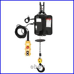 110V 1.5KW 1104LBS 1Ton Electric Chain Hoist Single Phase Hoist Crane 25FT Chain